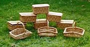Picnic hampers and  square baskets